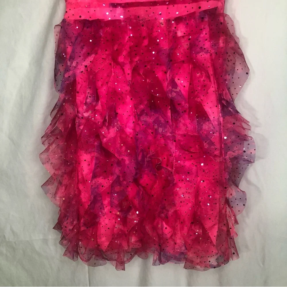Girls Pink Ruffle Tulle Party Dress Girls Size 10